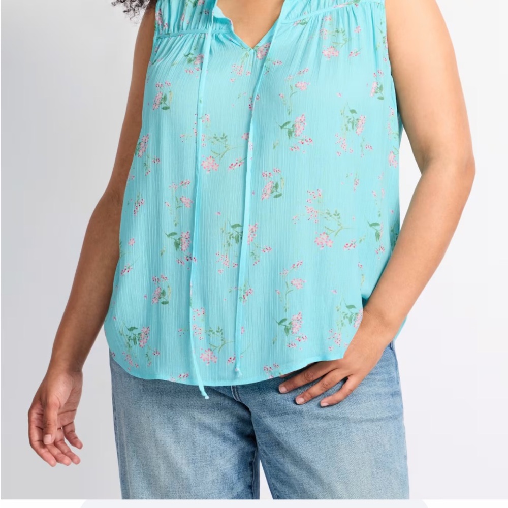Papermoon Aqua Floral Blouse